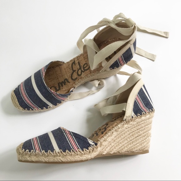 Sam Edelman Patsy Lace-up Espadrille 7 NWT - Picture 5 of 8